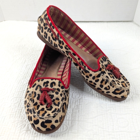 Sperry Shoes - Sperry Top-Sider‎ Westwood Leopard Pony Loafers Women's 7 M
